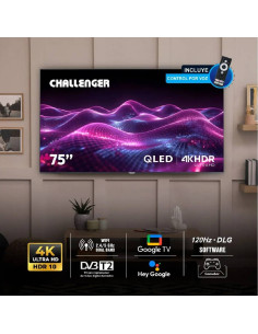 Televisor Challenger 75 pulgadas QLED 120 Hz Google TV 75TG4770 2